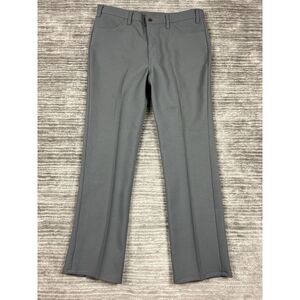 Vintage Levis Jeans Mens 38x30 Gray Polyester Slacks Black Gold Tab‎ Pants